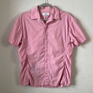 Rapha Short Sleeve Dress Shirt - Pink - Men’s M